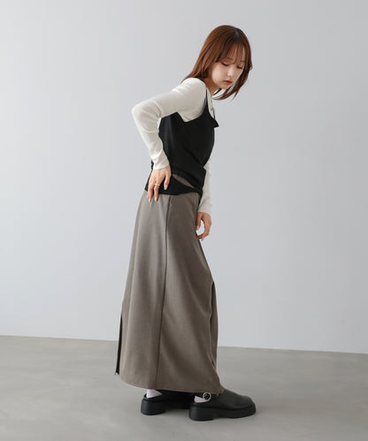 カシュクールベストSETニット