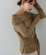 オフショルウエストマークトップス