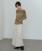 オフショルウエストマークトップス