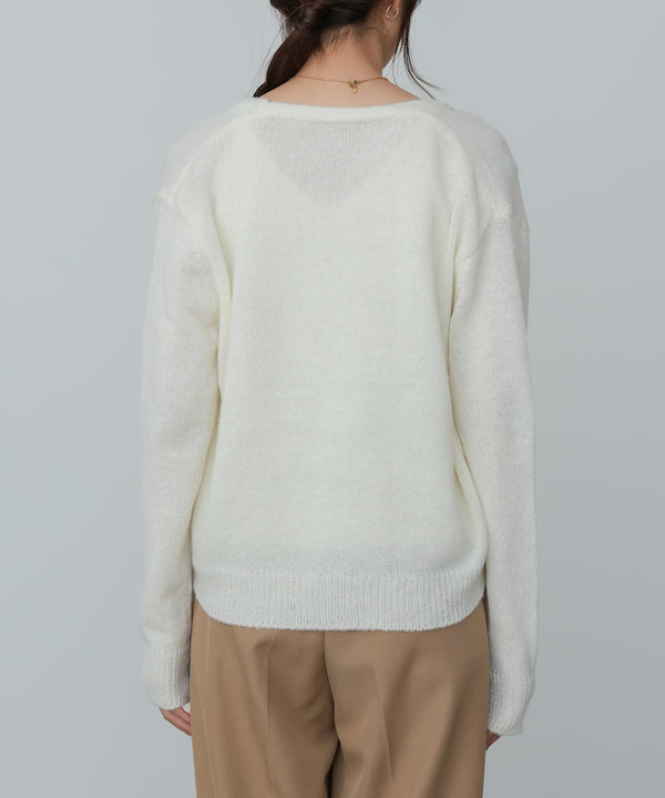 ボタンデザインキャミSETニット