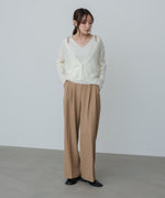 ボタンデザインキャミSETニット