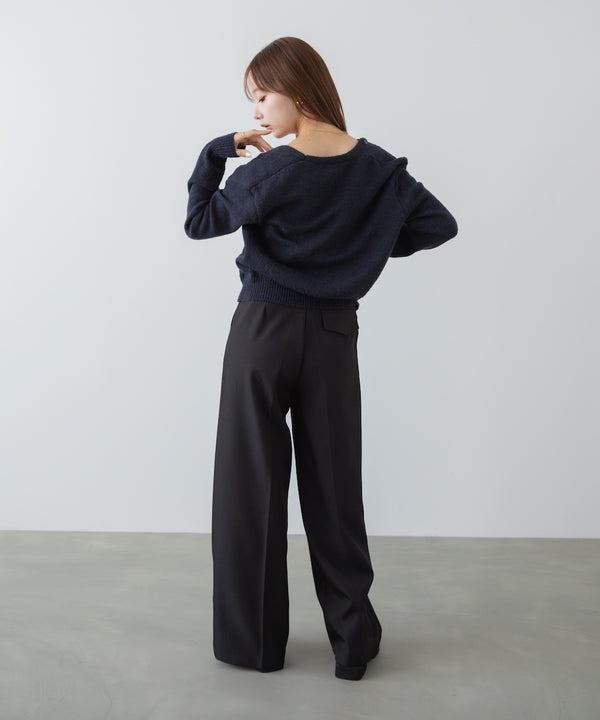 ボタンデザインキャミSETニット