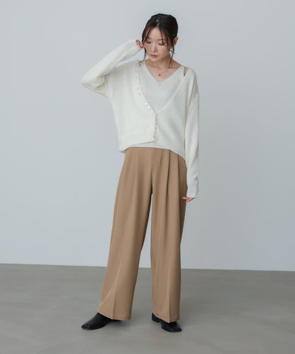 ツータックパンツ