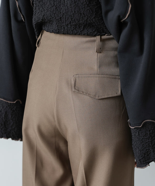 ツータックパンツ