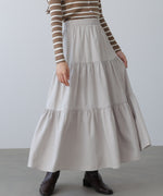 ピーチスキンティアードスカート