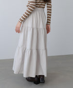 ピーチスキンティアードスカート