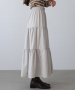 ピーチスキンティアードスカート