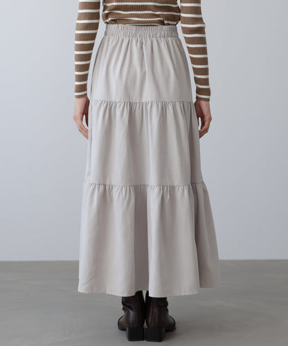 ピーチスキンティアードスカート