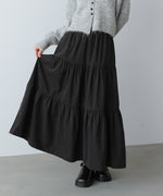 ピーチスキンティアードスカート