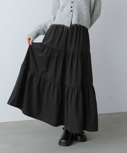 ピーチスキンティアードスカート