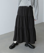 ピーチスキンティアードスカート