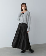 ピーチスキンティアードスカート