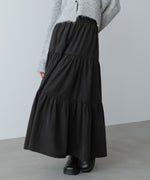 ピーチスキンティアードスカート