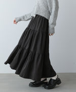 ピーチスキンティアードスカート