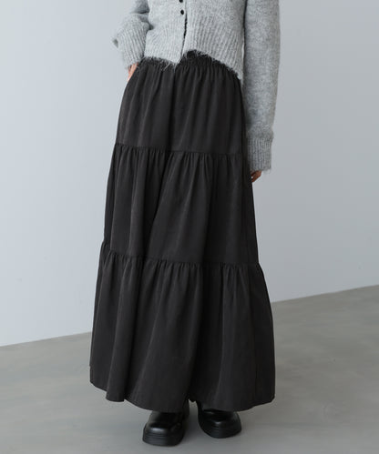 ピーチスキンティアードスカート