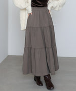 ピーチスキンティアードスカート