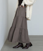 ピーチスキンティアードスカート