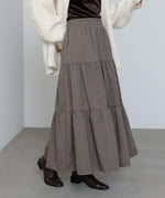 ピーチスキンティアードスカート