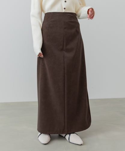 フェイクスエードスカート