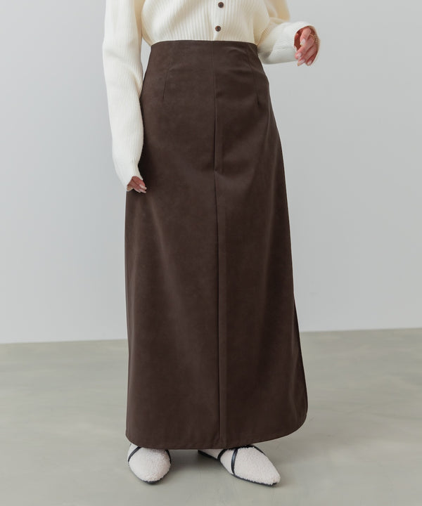 フェイクスエードスカート