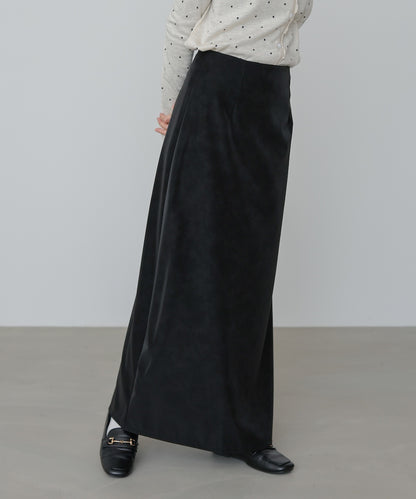 フェイクスエードスカート