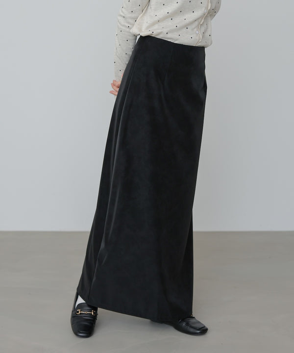 フェイクスエードスカート