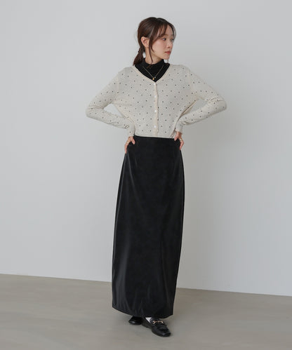 フェイクスエードスカート