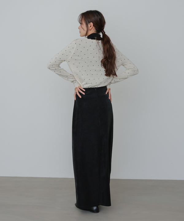 フェイクスエードスカート