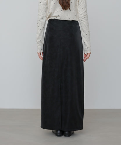 フェイクスエードスカート