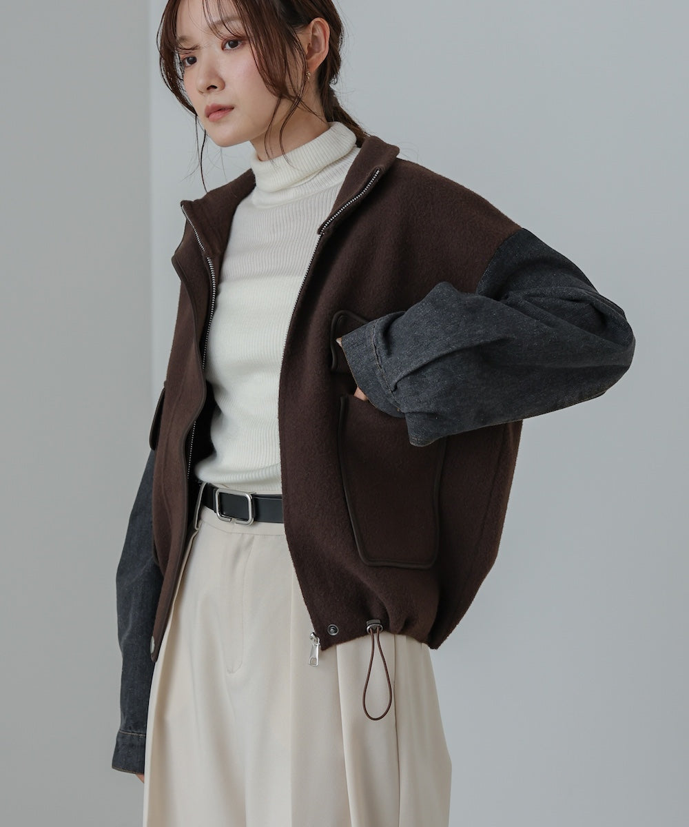 デニムコンビジャケット