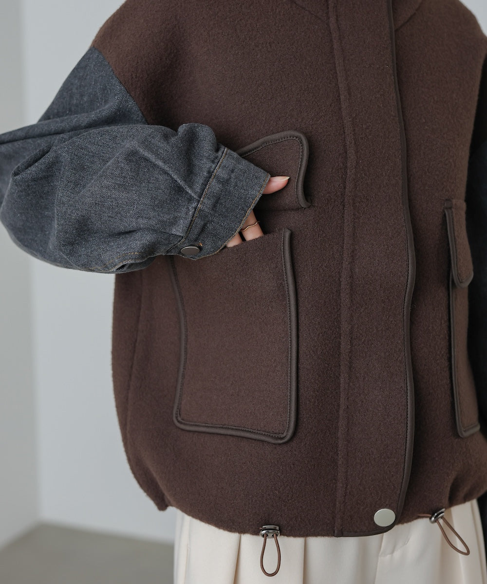 デニムコンビジャケット