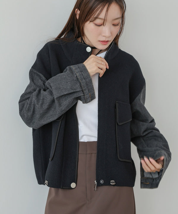 デニムコンビジャケット