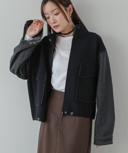 デニムコンビジャケット