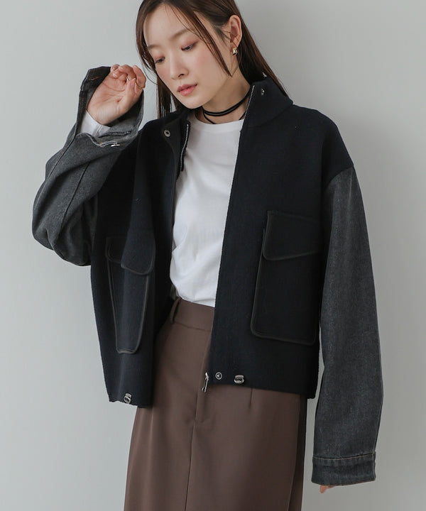 デニムコンビジャケット