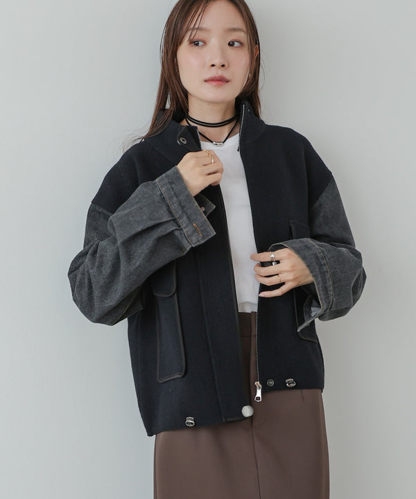 デニムコンビジャケット