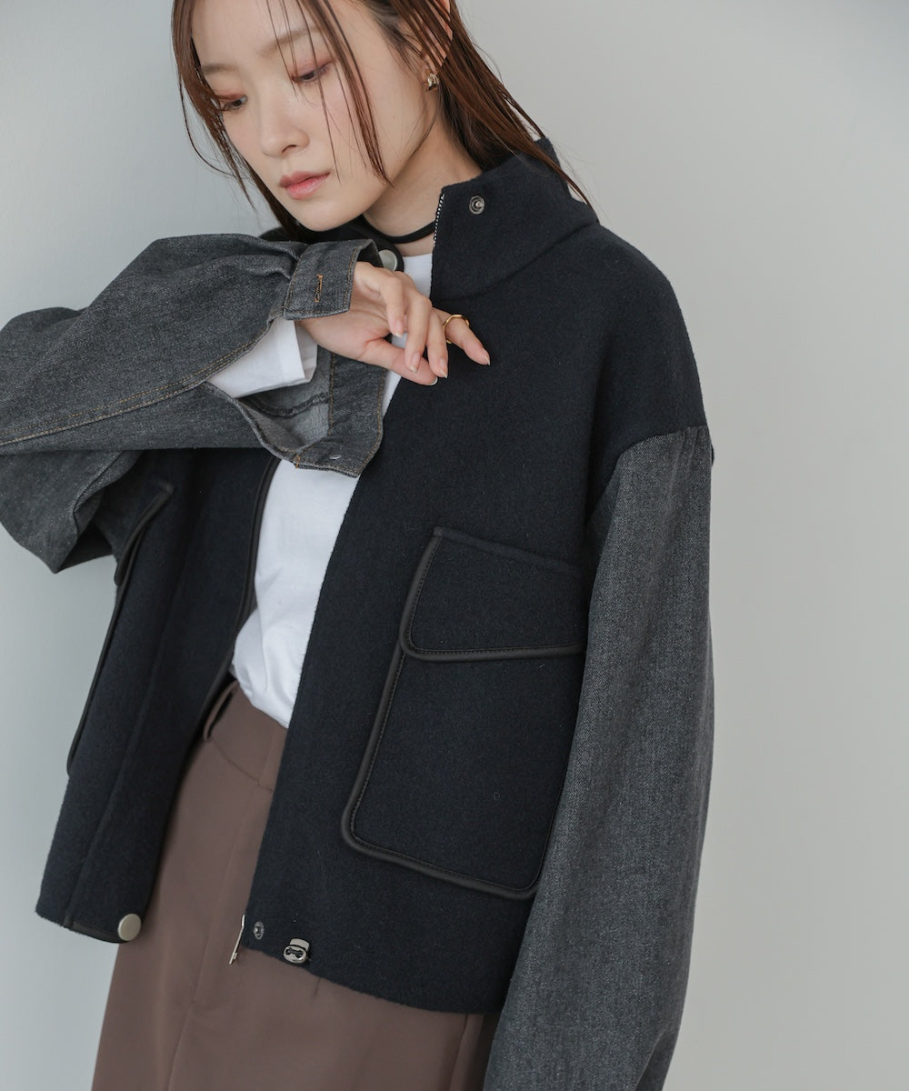 デニムコンビジャケット