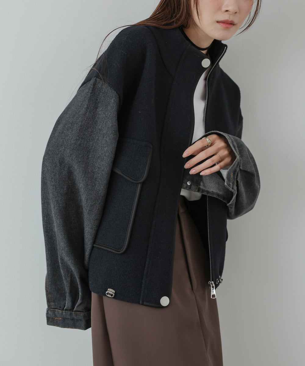 デニムコンビジャケット