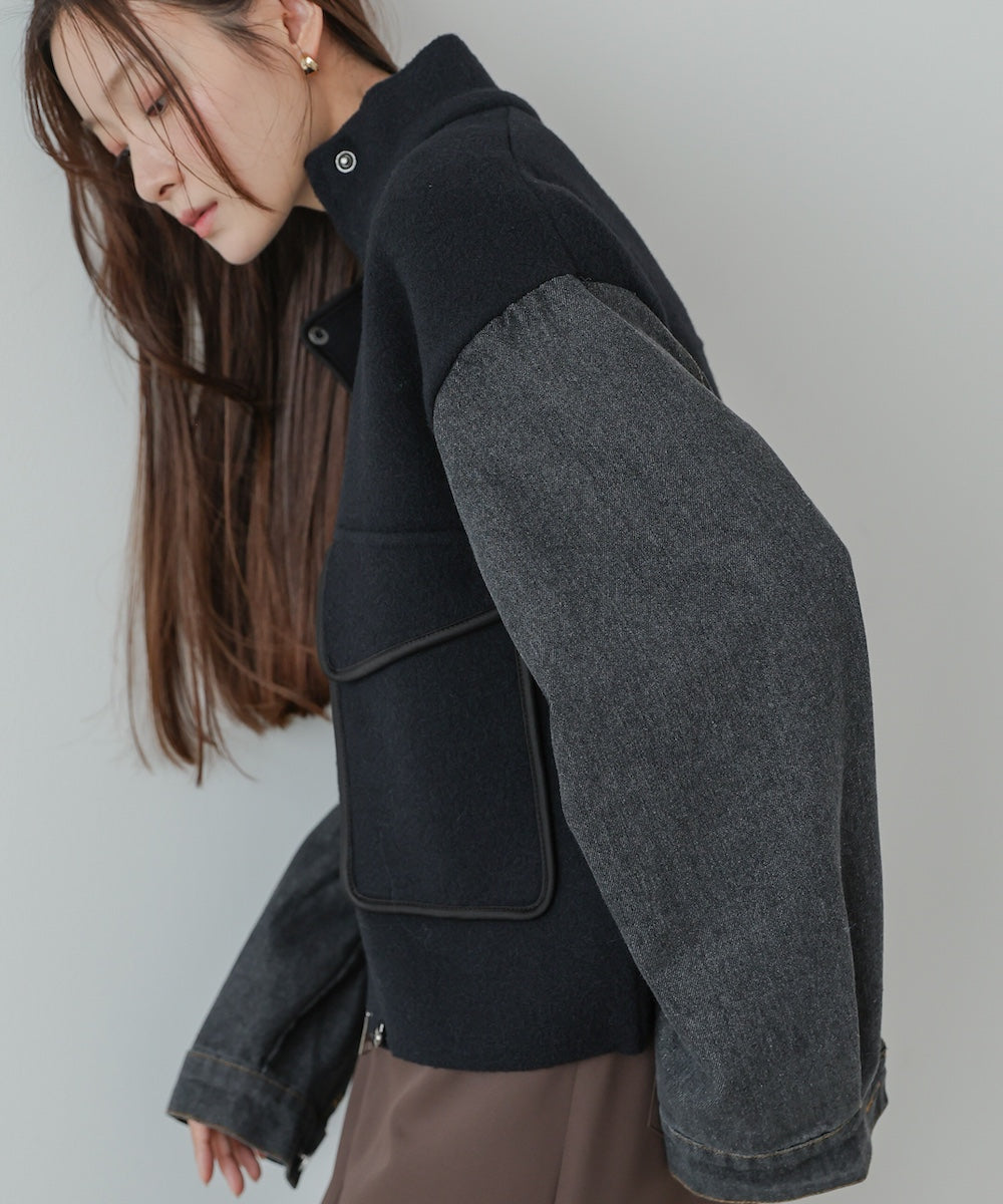 デニムコンビジャケット