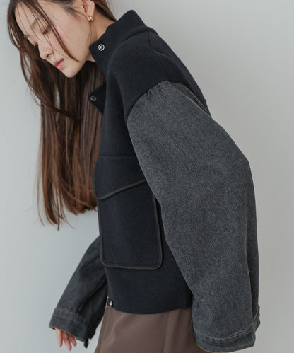 デニムコンビジャケット