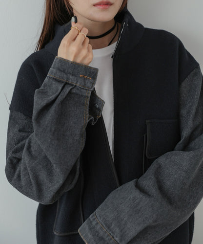 デニムコンビジャケット