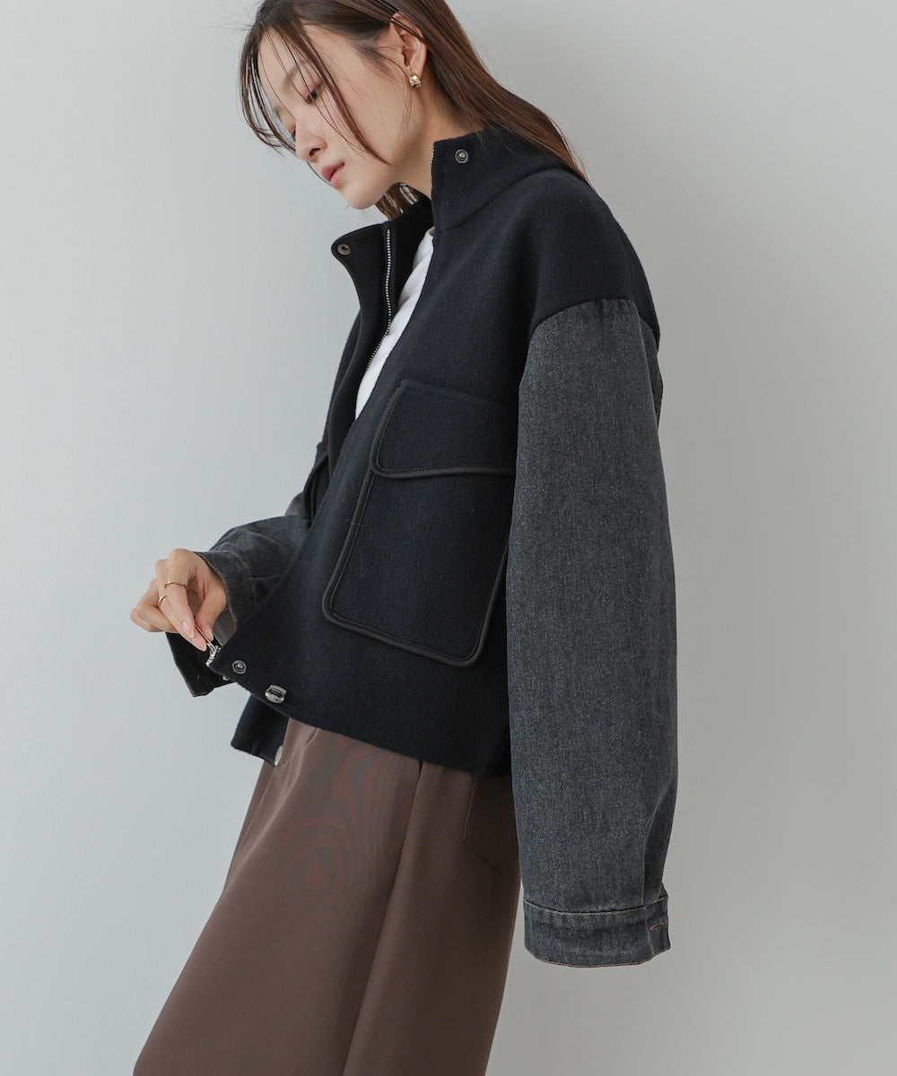 デニムコンビジャケット