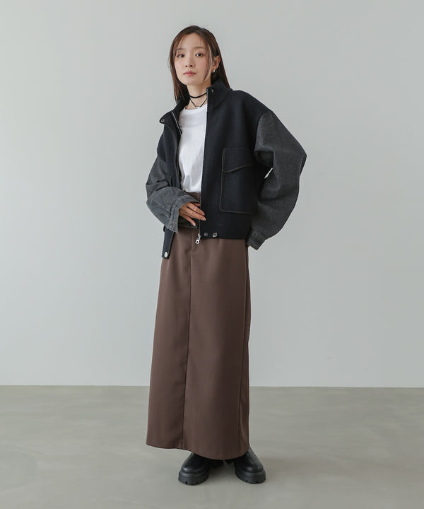 デニムコンビジャケット