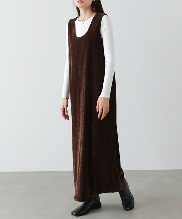 ベロアロングワンピース