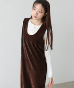 ベロアロングワンピース