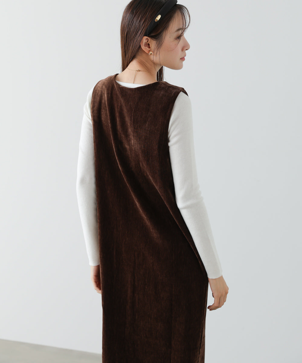 ベロアロングワンピース