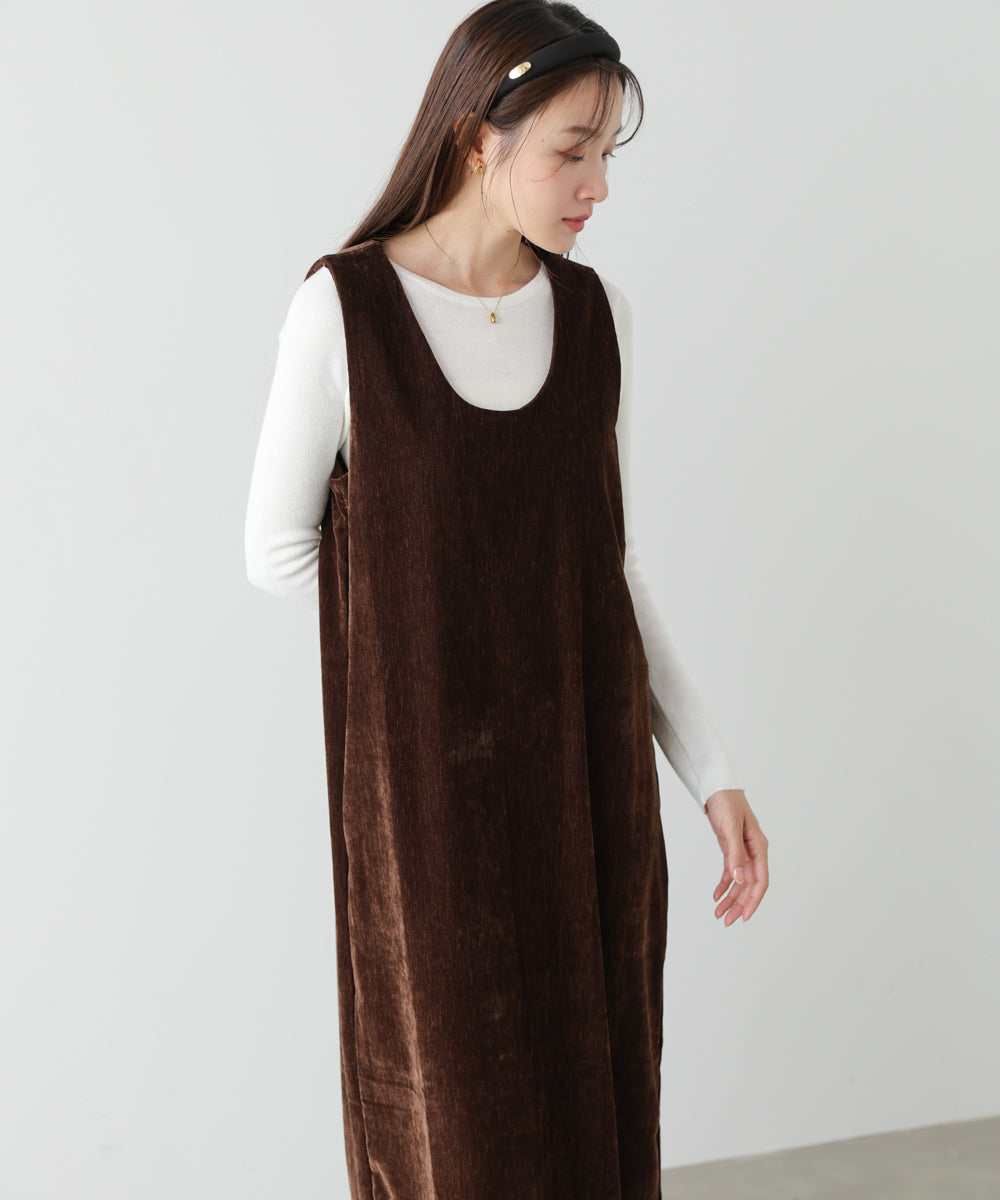 hysterics ワンピース　ベロア ベロアロングワンピース – Bab