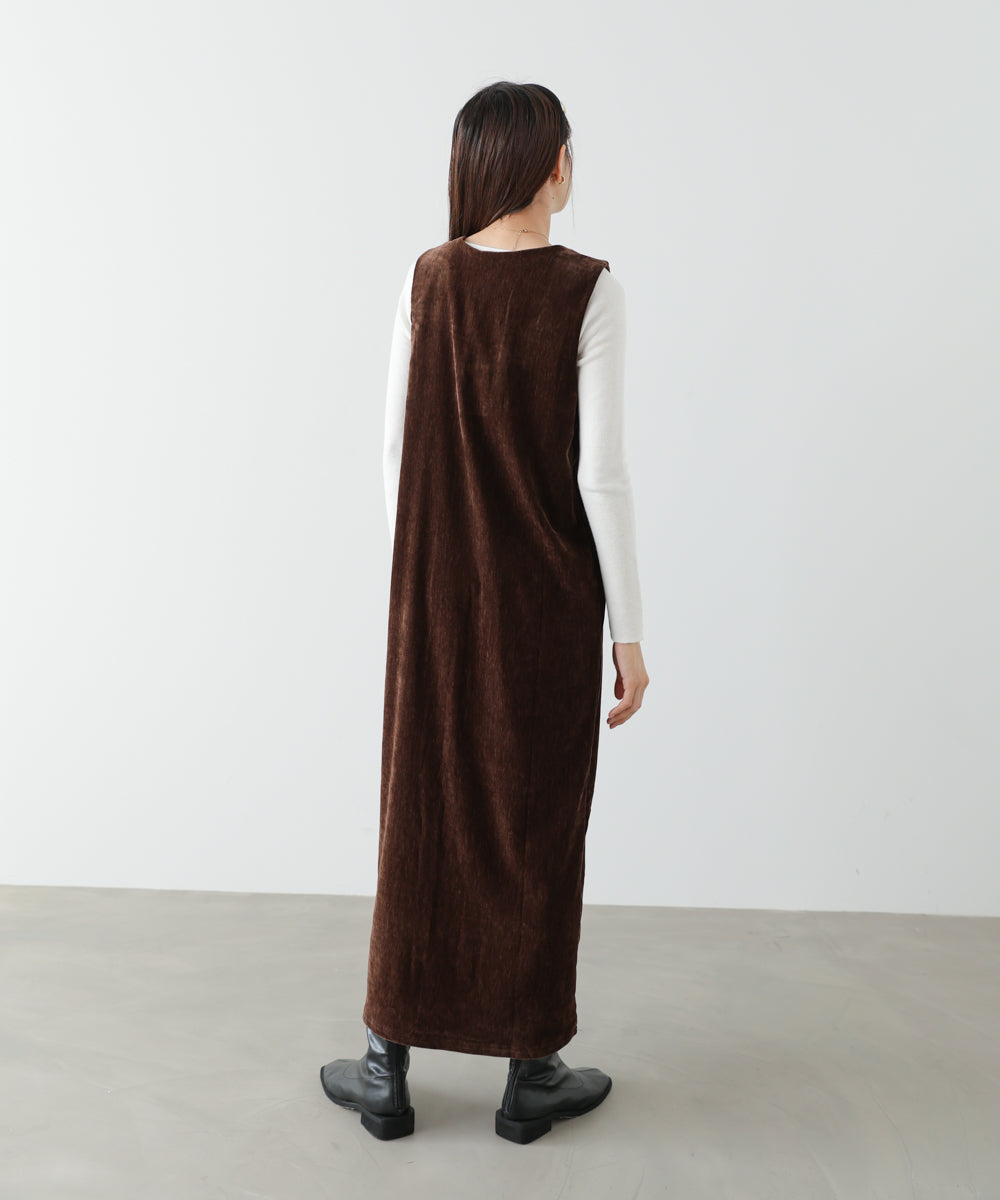 ベロアロングワンピース