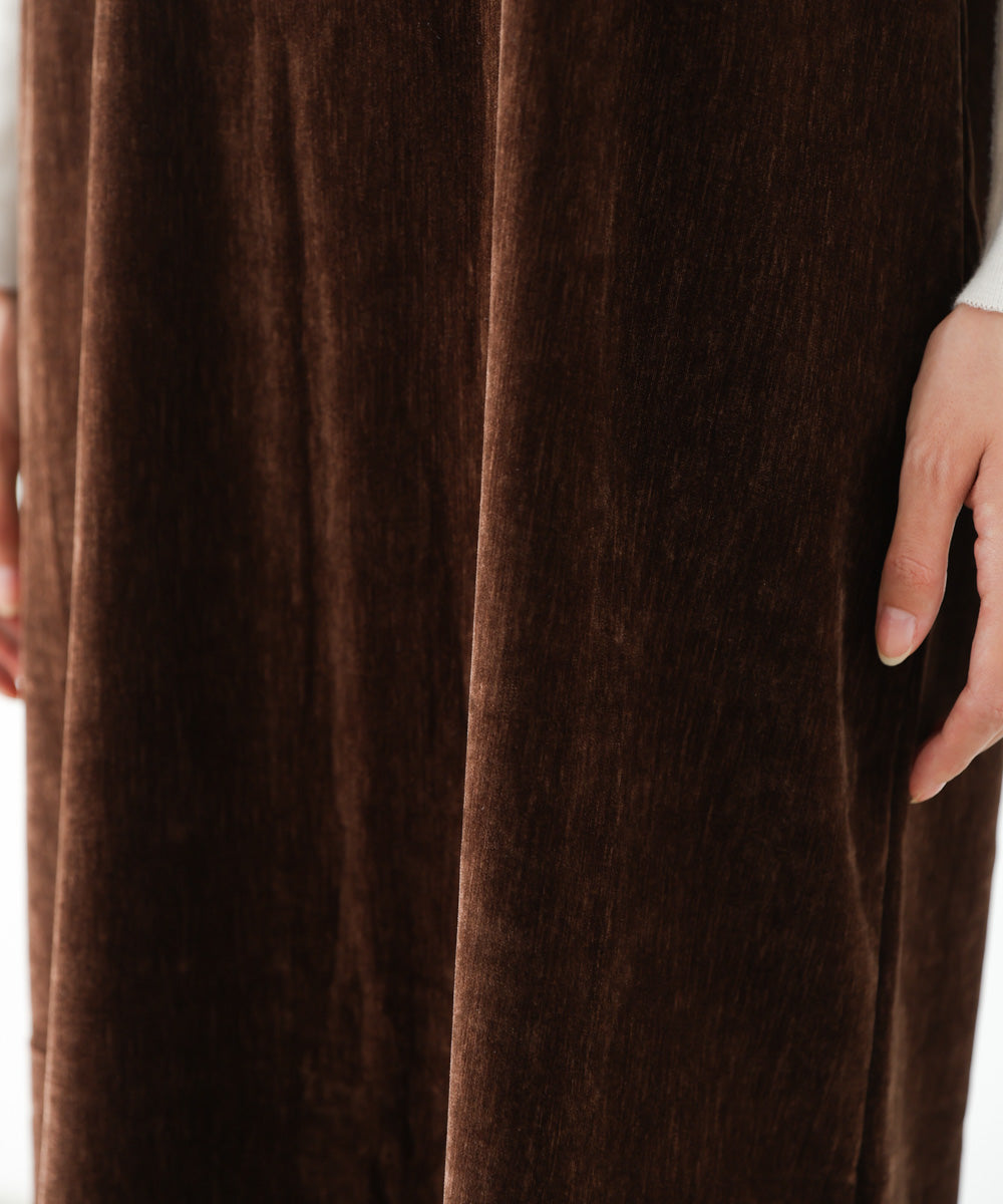 ベロアロングワンピース