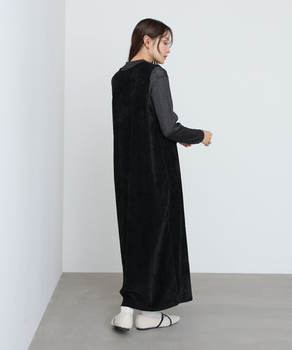 ベロアロングワンピース