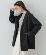 ウールライクテーラードダブルジャケット